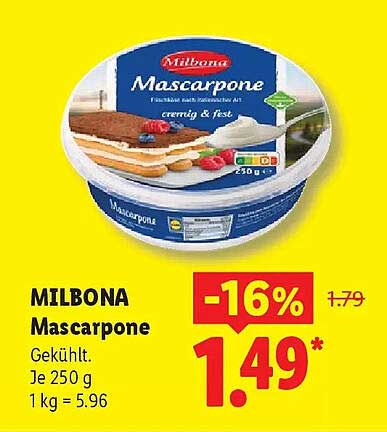 MILBONA Mascarpone