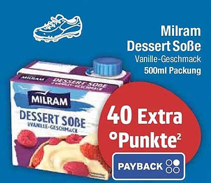 Milram Dessert Soße Vanille-Geschmack 500ml Packung