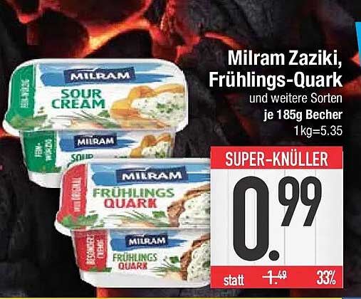Milram Zaziki, Frühlings-Quark und weitere Sorten