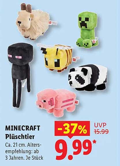 MINECRAFT Plüschtiere