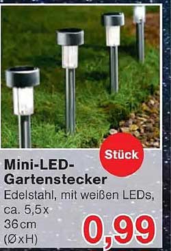 Mini-LED-Gartenstecker