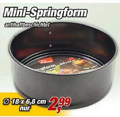 Mini-Springform antihaftbeschichtet
