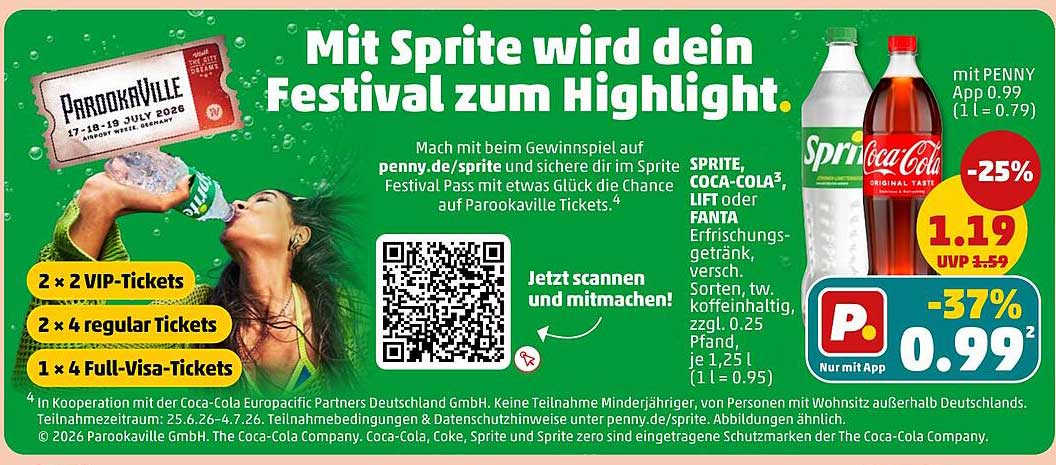 Mit Sprite wird dein Festival zum Highlight.