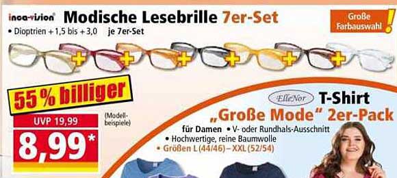 Modische Lesebrille 7er-Set