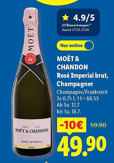 MOËT & CHANDON Rosé Imperial brut, Champagner