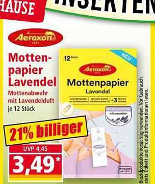 Mottenpapier Lavendel