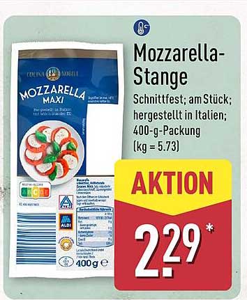 Mozzarella-Stange