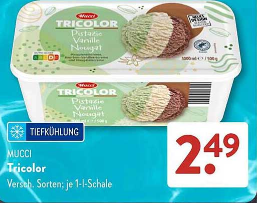Mucci Tricolor Versch. Sorten; je 1-L-Schale