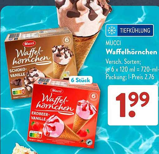 MUCCI Waffelhörnchen