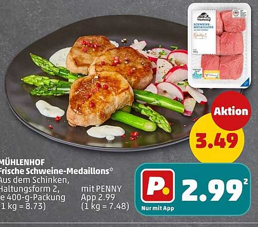 MÜHLENHOF frische Schweine-Medaillons*