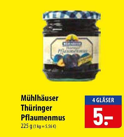 Mühlhäuser Thüringer Pflaumenmus