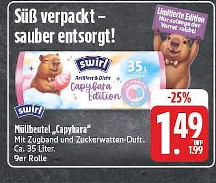 Müllbeutel „Capybara“