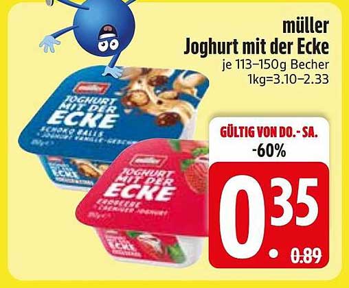 müller Joghurt mit der Ecke