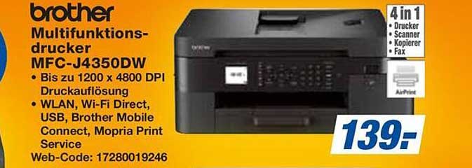 Multifunktionsdrucker MFC-J4350DW