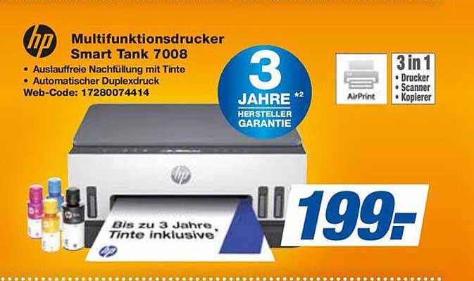 Multifunktionsdrucker Smart Tank 7008