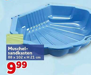 Muschel-sandkasten 88 x 102 x H 21 cm