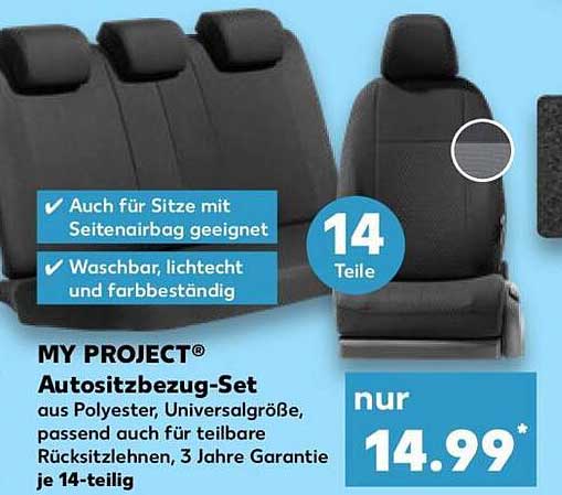 MY PROJECT® Autositzbezug-Set