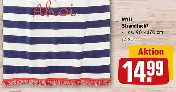 MYU Strandtuch³ ca. 90 x 170 cm je St.