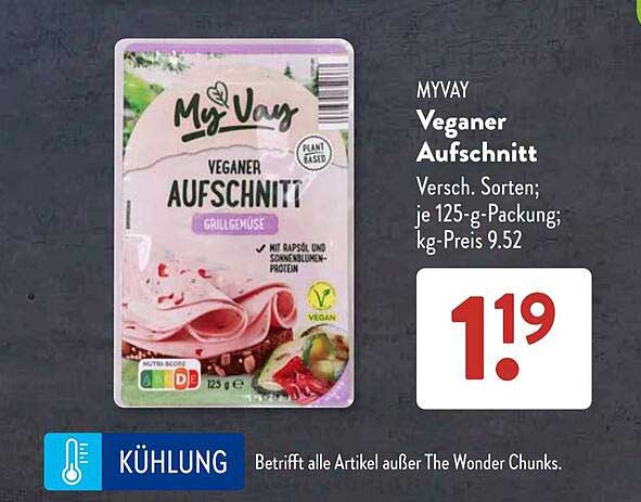 MYVAY Veganer Aufschnitt