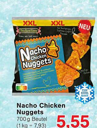 Nacho Chicken Nuggets 700g Beutel