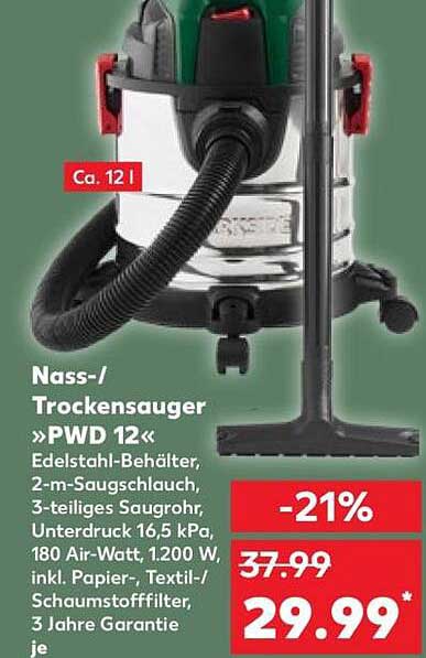 Nass-/Trockensauger »PWD 12«