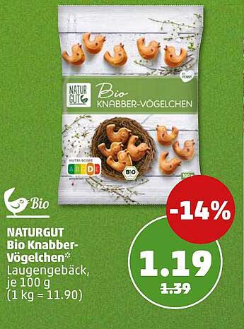 NATURGUT Bio Knabber-Vögelchen