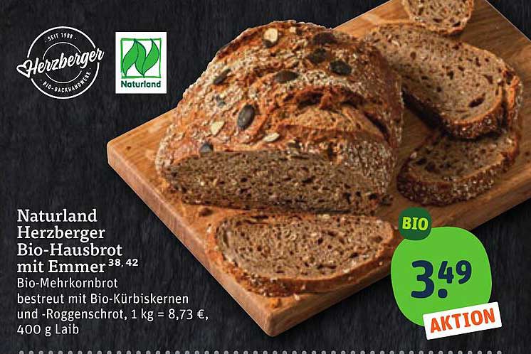 Naturland Herzberger Bio-Hausbrot mit Emmer