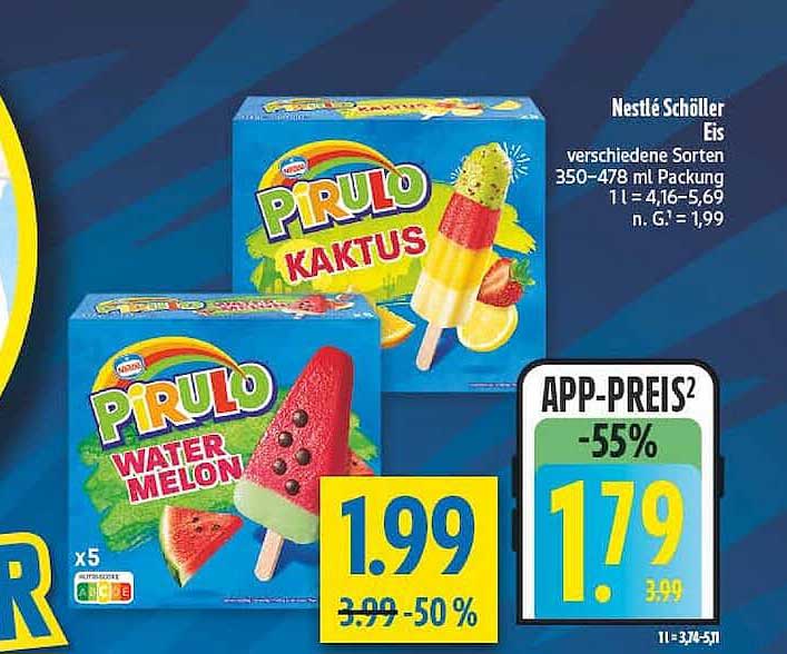 Nestlé Schöller Eis verschiedene Sorten 350–478 ml Packung