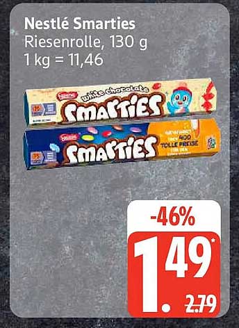Nestlé Smarties Riesenrolle, 130 g