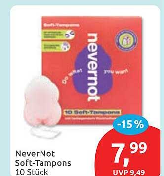 NeverNot Soft-Tampons 10 Stück