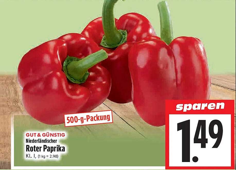 Niederländischer Roter Paprika