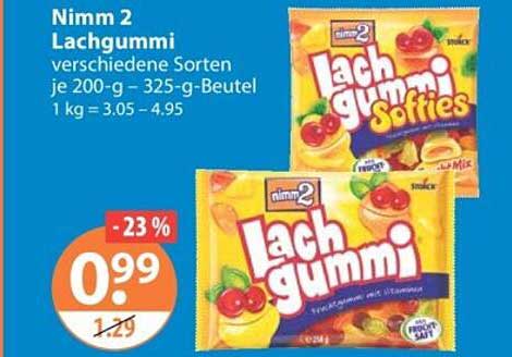 Nimm 2 Lachgummi verschiedene Sorten je 200-g - 325-g-Beutel 1 kg = 3.05 - 4.95