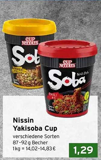 Nissin Yakisoba Cup