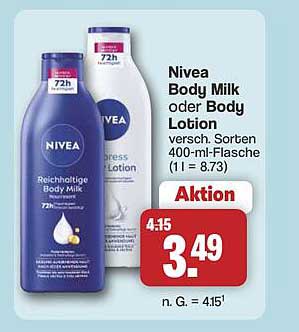Nivea Body Milk oder Body Lotion