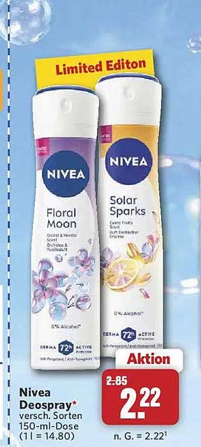 Nivea Deospray* versch. Sorten 150-ml-Dose