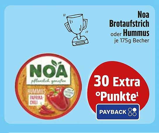 Noa Brotaufstrich oder Hummus je 175g Becher