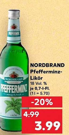 NORDBRAND Pfefferminz-Likör