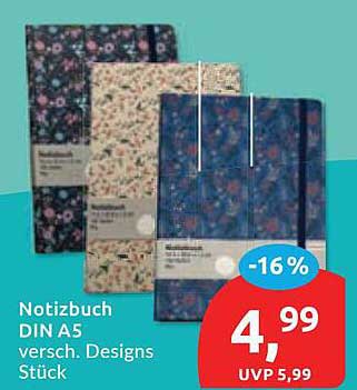 Notizbuch DIN A5 versch. Designs Stück