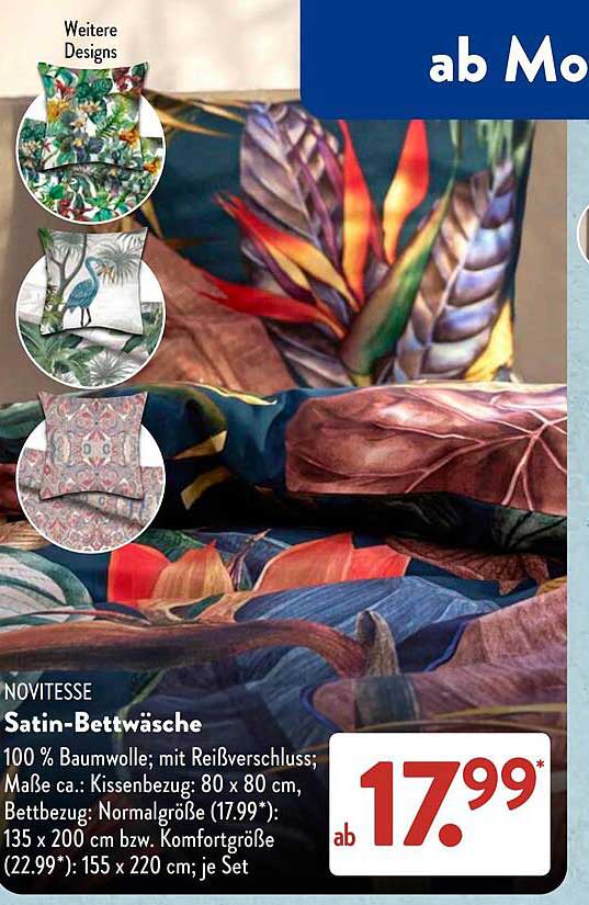 NOVITESSE Satin-Bettwäsche