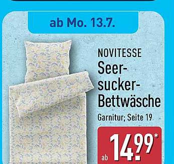 NOVITESSE Seersucker-Bettwäsche
