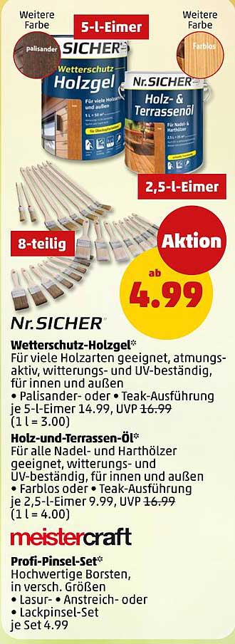 Nr.SICHER Wetterschutz-Holzgel*