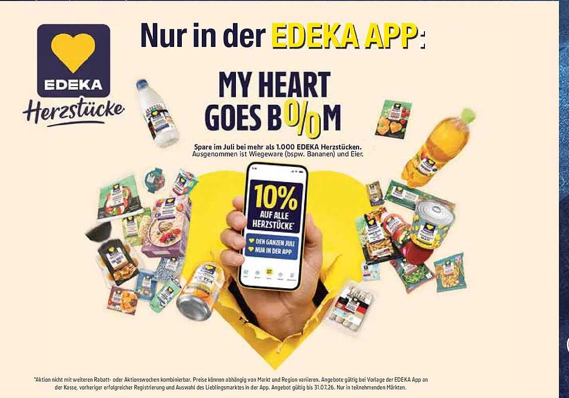 Nur in der EDEKA APP: MY HEART GOES B0/M