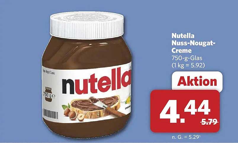 Nutella Nuss-Nougat-Creme 750-g-Glas