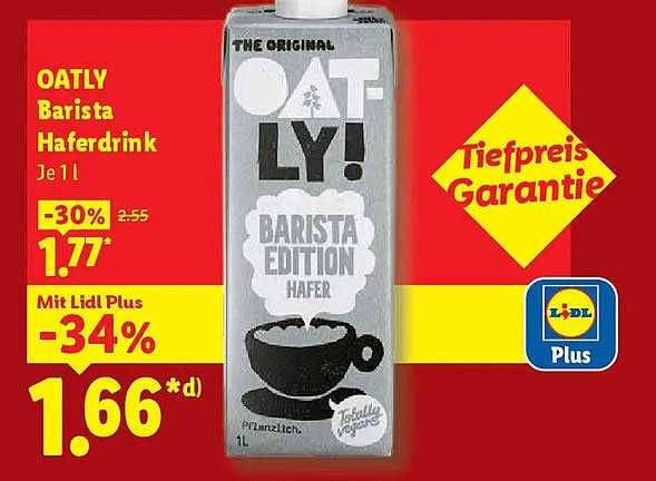 OATLY Barista Haferdrink