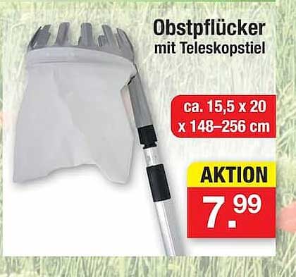 Obstpflücker mit Teleskopstiel