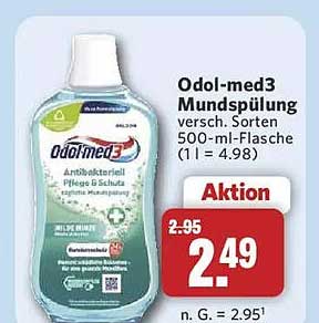 Odol-med3 Mundspülung versch. Sorten 500-ml-Flasche (1 l = 4.98)