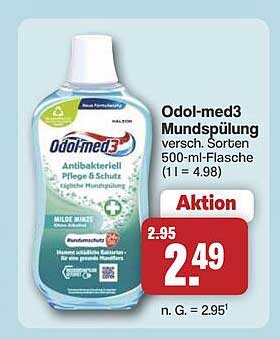 Odol-med3 Mundspülung versch. Sorten 500-ml-Flasche