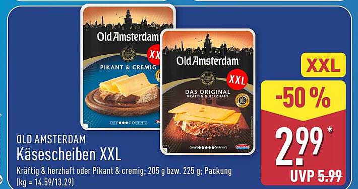 OLD AMSTERDAM Käsescheiben XXL