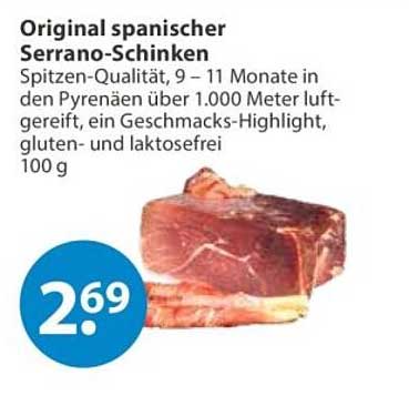 Original spanischer Serrano-Schinken