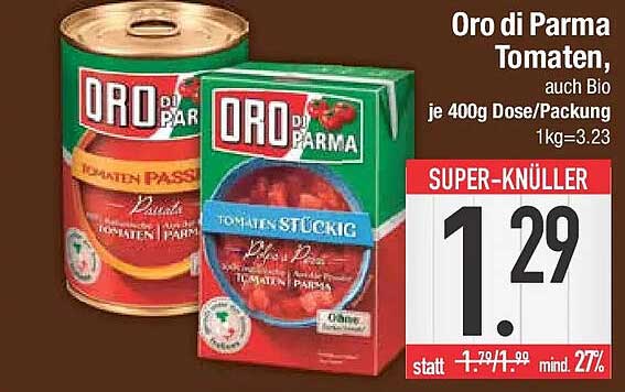 Oro di Parma Tomaten, auch Bio